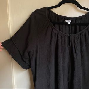 Madewell textured short sleeve top